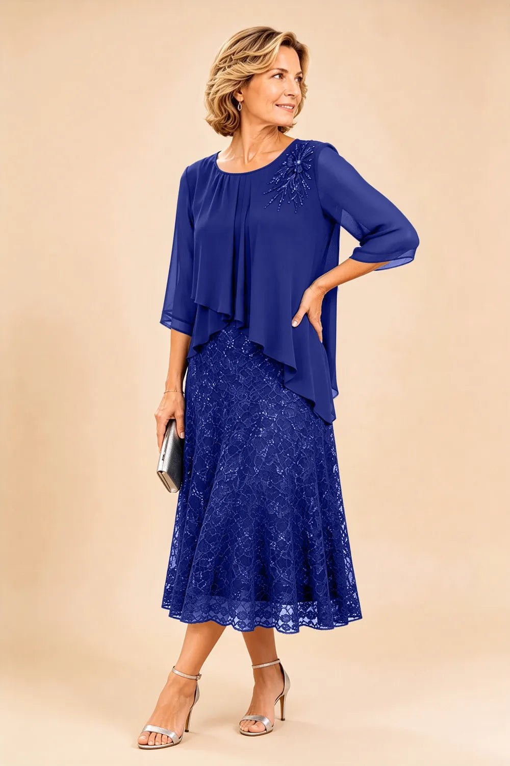 Overlay Mother of the Bride Dress