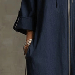Sporty Striped Zip-Up Jumpsuit