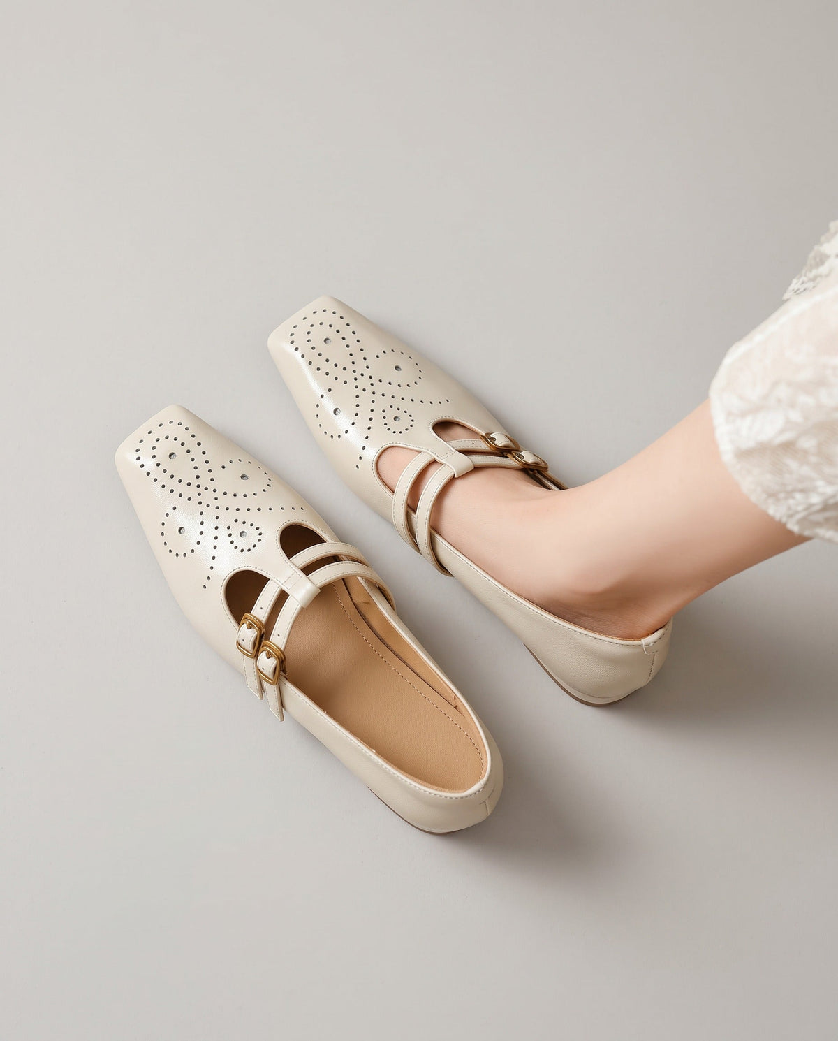 Mary Jane Lucca — Square Toes with Double Buckle