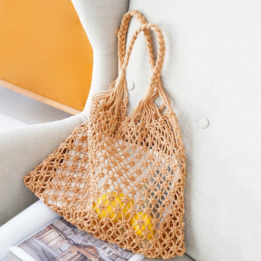 Grace | Handmade Macrame Mesh Tote Bag