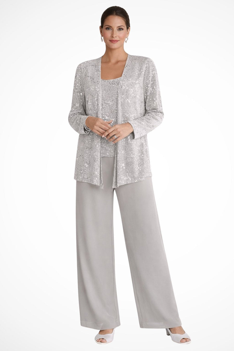 Luna | Elegant Layered Three-Piece Trousers Set for Women