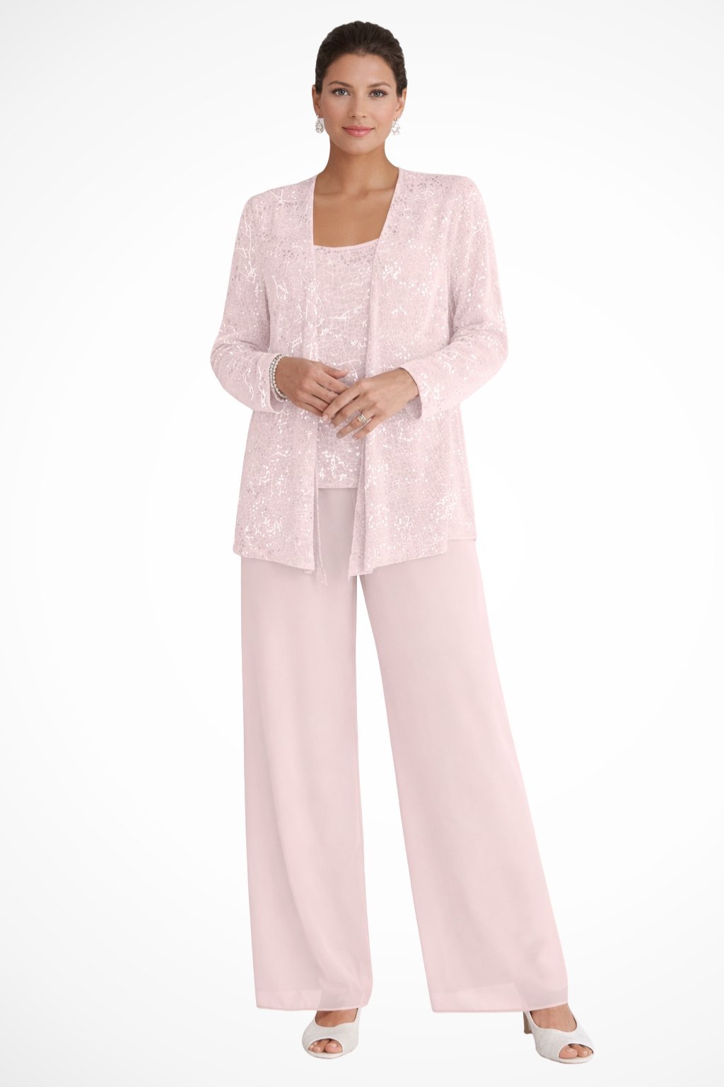 Luna | Elegant Layered Three-Piece Trousers Set for Women