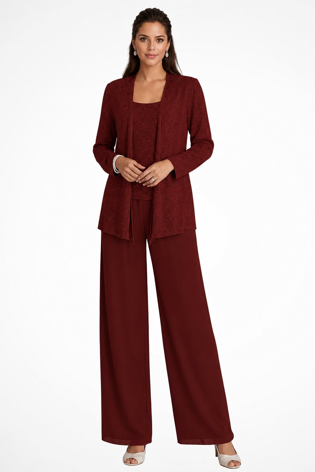 Luna | Elegant Layered Three-Piece Trousers Set for Women