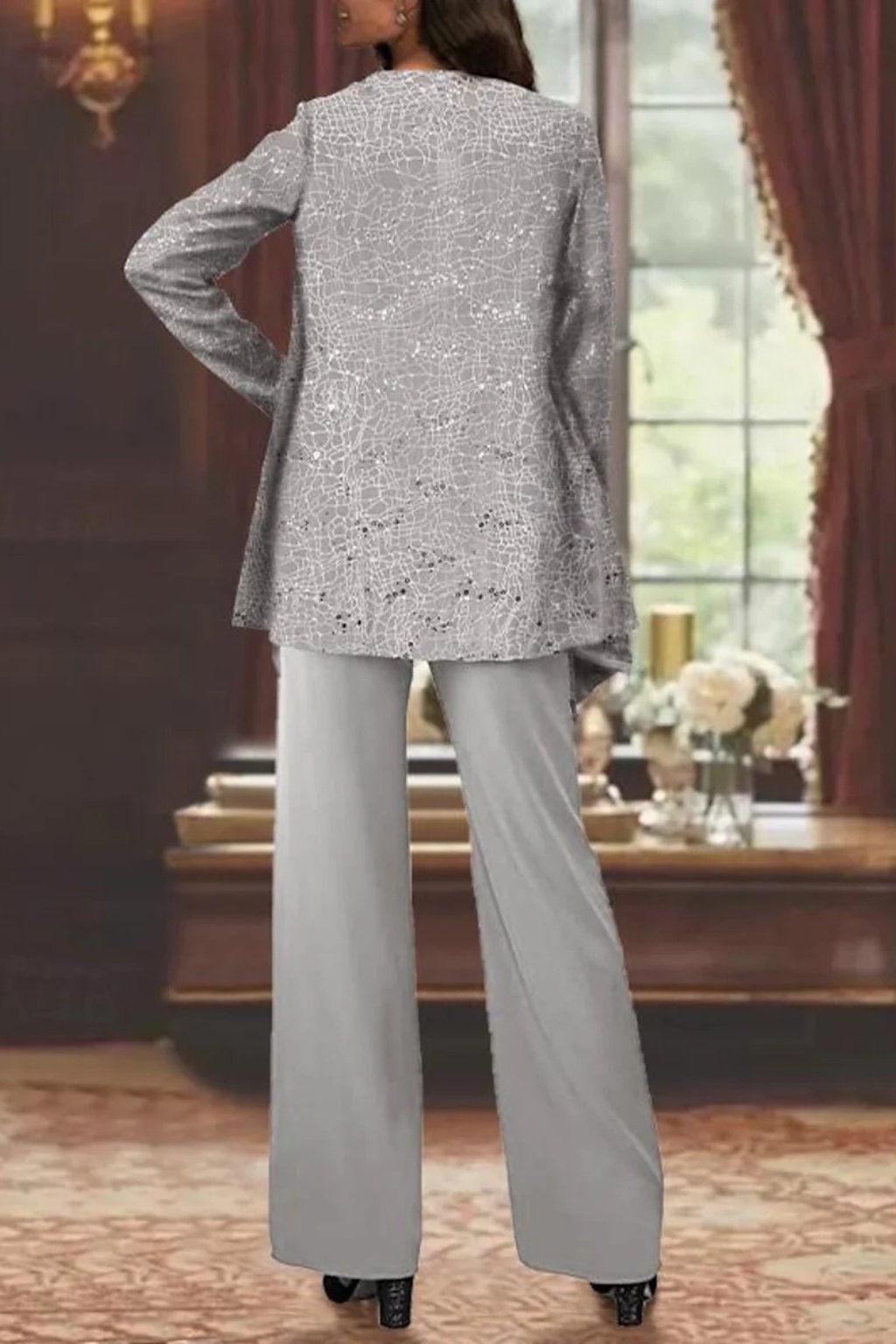Luna | Elegant Layered Three-Piece Trousers Set for Women