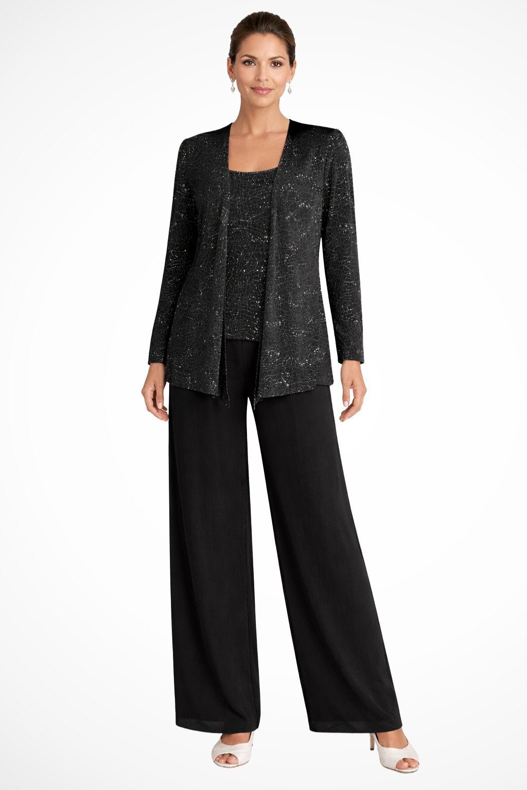 Luna | Elegant Layered Three-Piece Trousers Set for Women