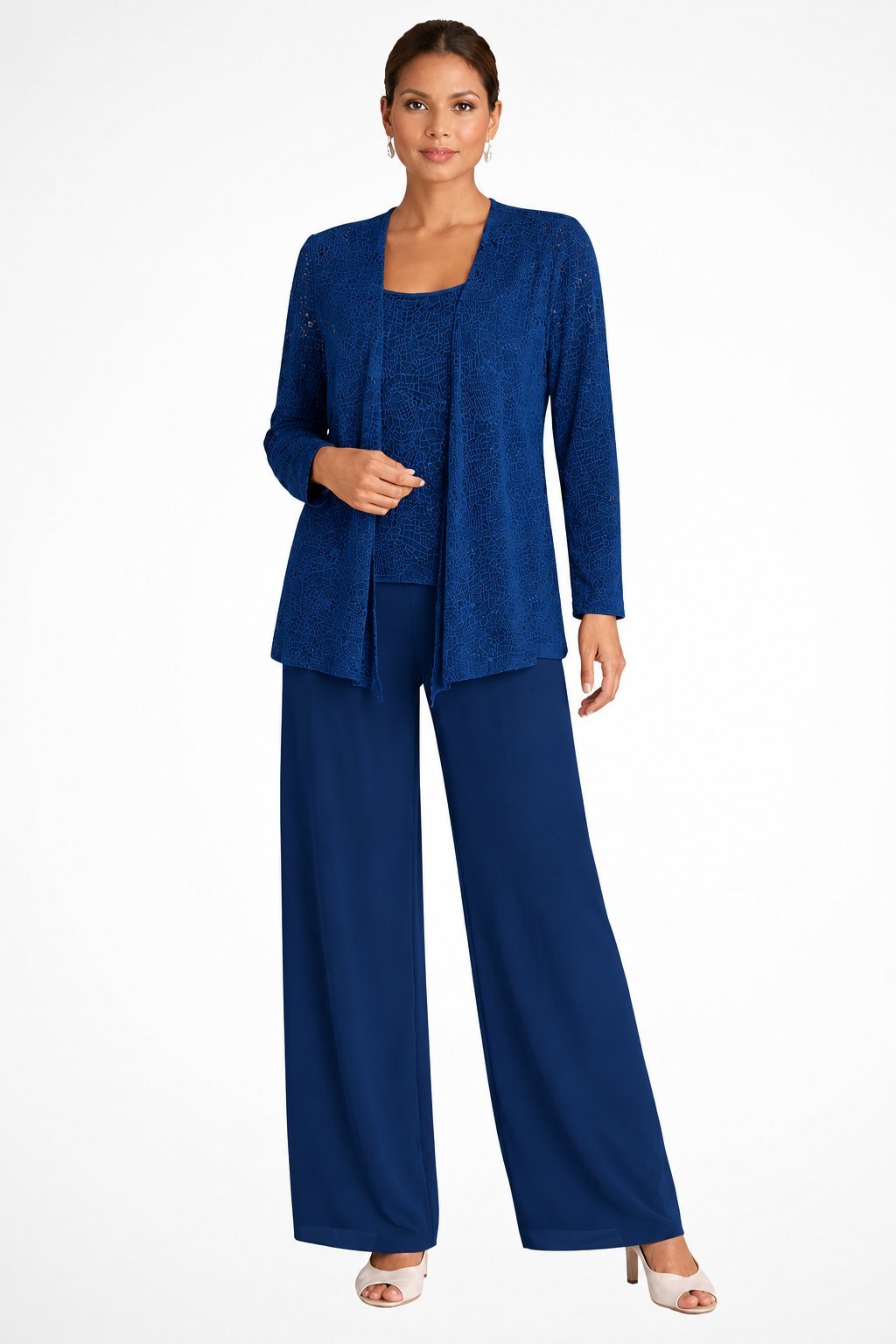 Luna | Elegant Layered Three-Piece Trousers Set for Women
