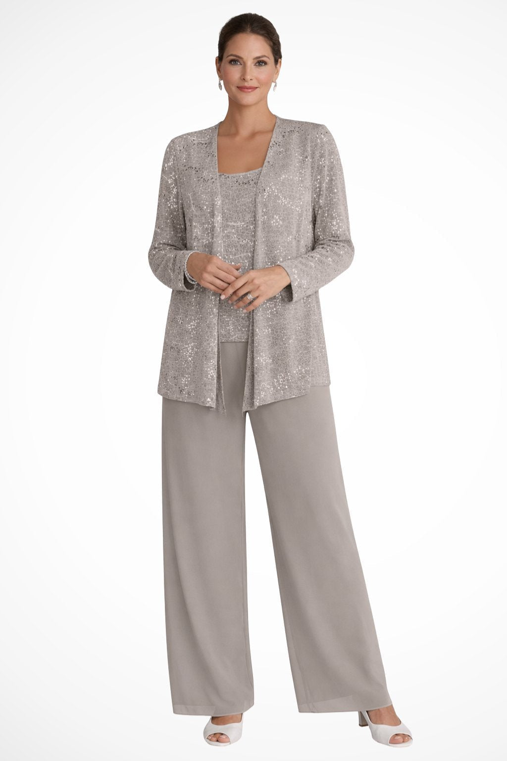 Luna | Elegant Layered Three-Piece Trousers Set for Women