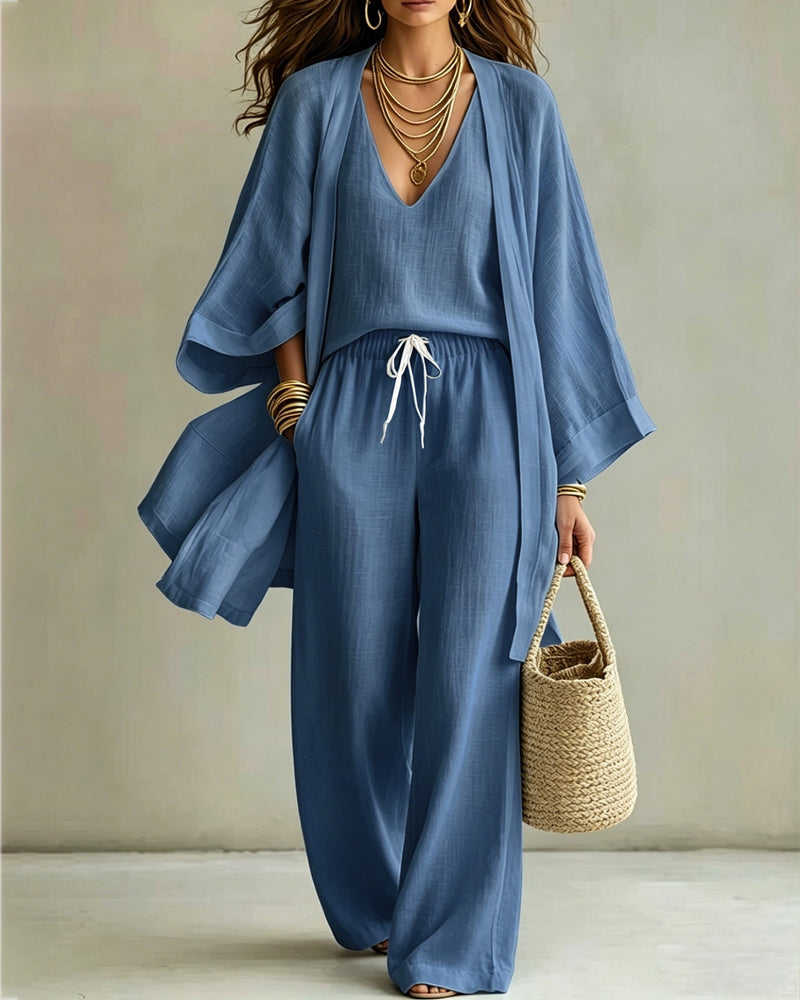 Soft Loose Fit Vest Pants Set